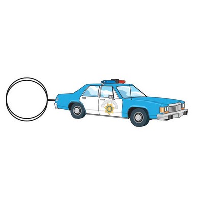 Police Car Executive Key Chain w/Mirrored Back (8 Square Inch)