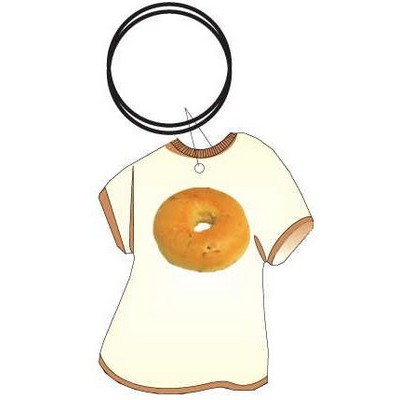Bagel T Shirt Executive Key Chain w/Mirrored Back (4 Square Inch)