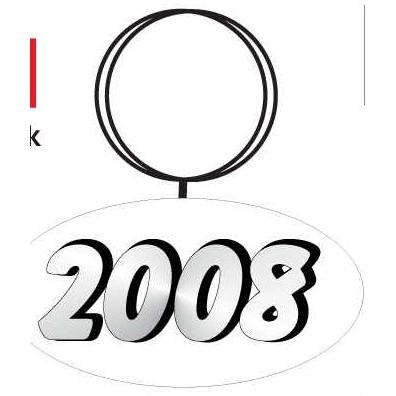 School Year Keychain w/Mirrored Back (3 Square Inch)