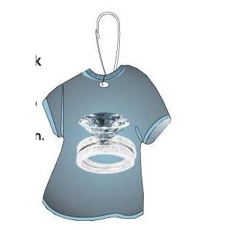 Diamond Ring T-Shirt Zipper Pull