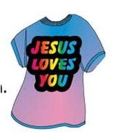 Jesus Loves You T-Shirt Lapel Pin