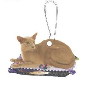 Oriental Shorthair Cat Zipper Pull