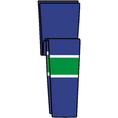 Vancouver Pro Series Blue Away Socks w/Green & White Stripes