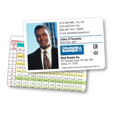 Plastic Laminated Paper Wallet Card – Full Color