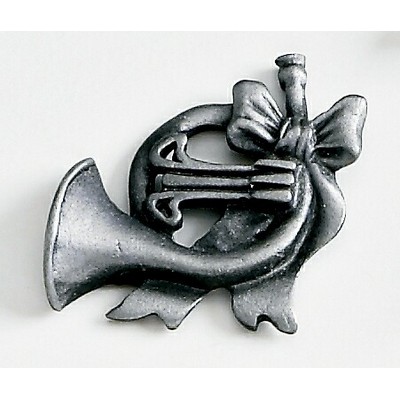 French Horn Marken Design Cast Lapel Pin (Up to 1")