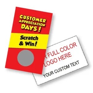 Scratch Off Cards - Customer Appreciation Days Scratch and Win (4 Sizes)