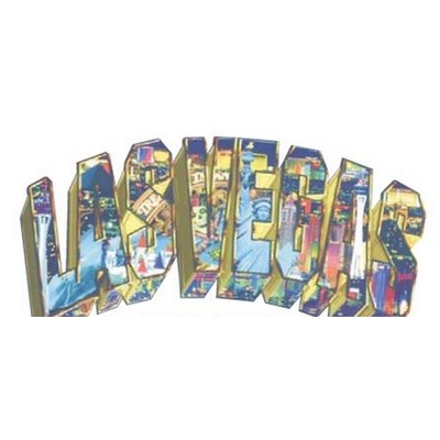 Las Vegas Collage Magnet w/ Full Magnetic Back (10 Square Inch)