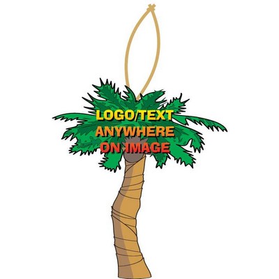 Palm Tree Promotional Ornament w/ Black Back (10 Square Inch)