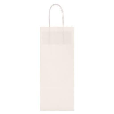 White Kraft Shopping Bag (5 1/2"x3 1/4"x12 1/2")