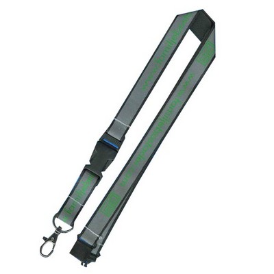 Lanyards: 3/4" Imported Polyester Lanyard w/hoop & Snap buckle release