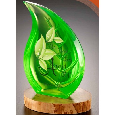 Acrylic Tear Drop Embedment Award