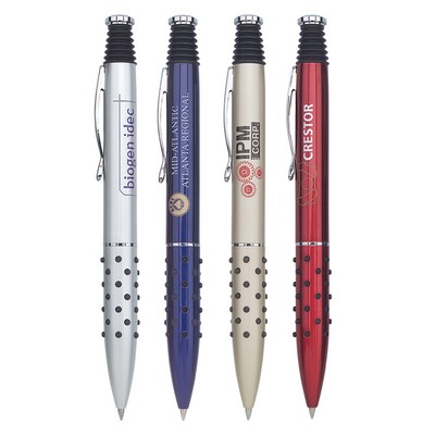 Metal Pen, Ballpoint pen, Click action, Blue ink refill optional