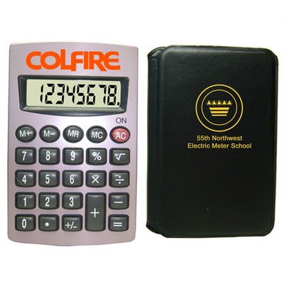 Pocket Size 8-Digit Calculator w/ PVC Cover