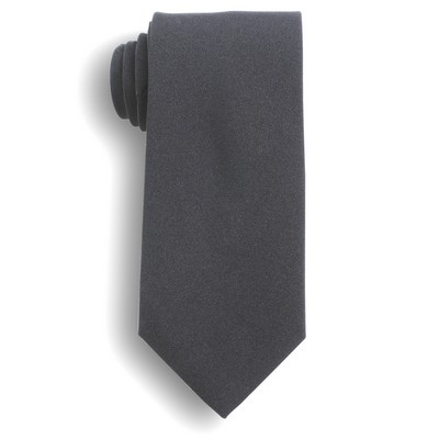 57" Grey Polyester Poplin Uniform Tie