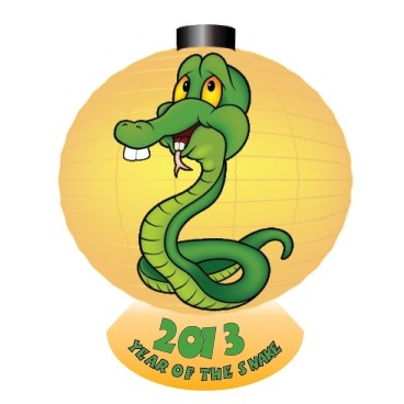 Year of The Snake Executive Magnet w/ Full Magnetic Back (8 Square Inch)