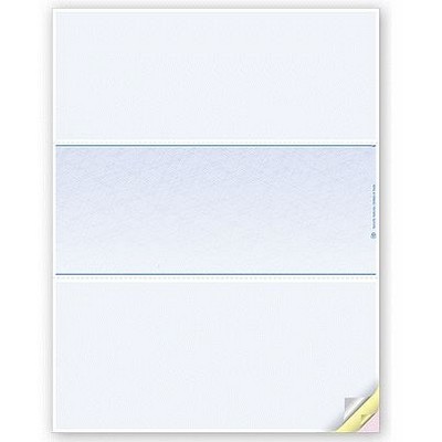 Blank Laser Middle Format Checks (3 Part)