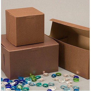 Ohio Valley Cocoa Brown Cupcake Box (8"x4"x4")