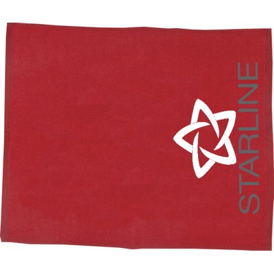 Velour Finish Sport Towel (1-color imprint) - Red