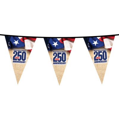 30' PVC Triangular Pennant Strings