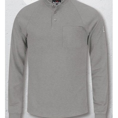 Bulwark™ Long Sleeve Henley Shirt - Gray