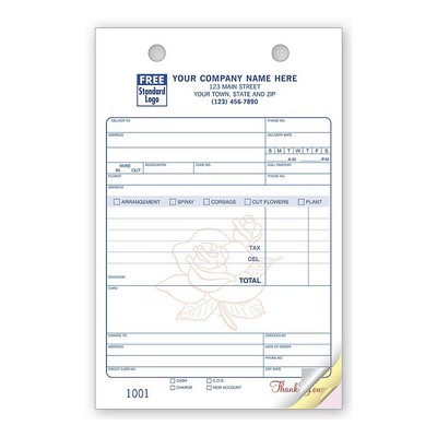 Register Forms - Florist (3 Part)