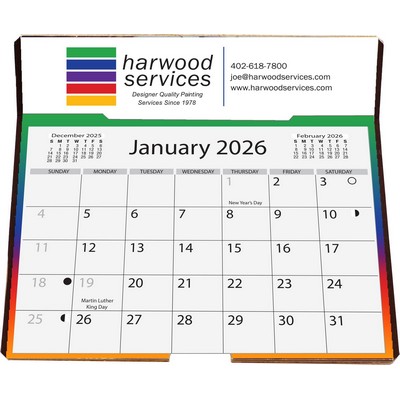 Full Color Easel Back Calendar (6 ¼"x 6 3/8")