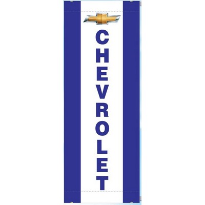 18 Oz. Chevrolet® Reinforced Vinyl 2-Sided Drapes & Vertical Stripes (3' x 8')