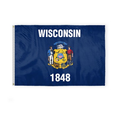 Wisconsin Flags 4x6 foot