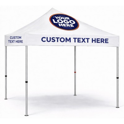 5'x5' White Pop-Up Tent w/ Digital Logo