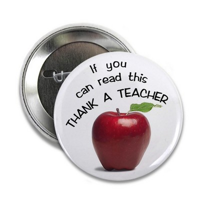 2 3/16" Round Shaped Tin Button