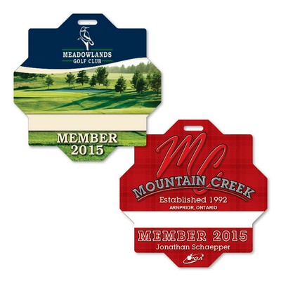 Compass Plastic Bag Tag