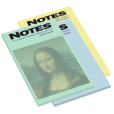 25-Sheet Stik-Withit® Adhesive Notepad w/ Pastel Paper (4"x6")