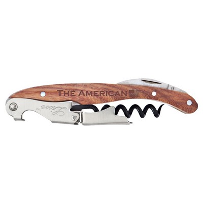 Lisse™ Two Step Waiter's Corkscrew w/Rosewood Brown Handle