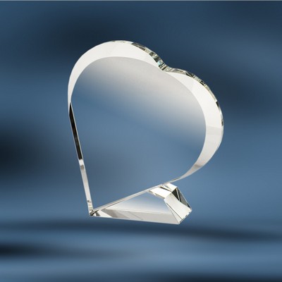 7 1/2" Heart to Heart Crystal Award