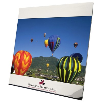 Photo Frame - Shiny Chrome Finish Aluminum Picture Frame for 8"x10" Photo or Insert