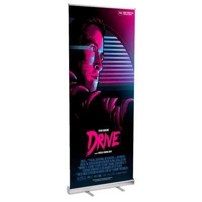 34"x79" Standard Retractable Banner w/Full Color 1 Side