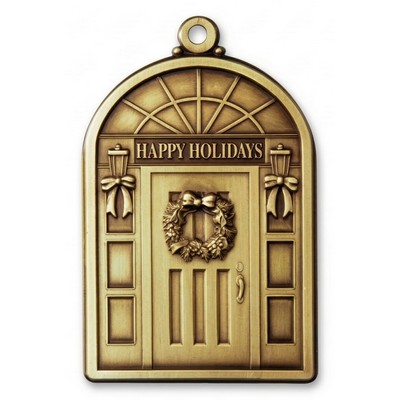 Solid Brass 1.5" Brass Door w/ Reverse Full Color Imprint