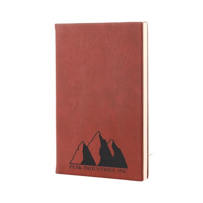 Leatherette Journal (Rustic Brown/Silver)