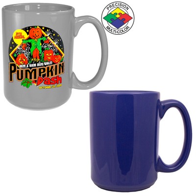 15 Oz. Country Blue El Grande Mug - Dishwasher Safe - Precision Spot Color