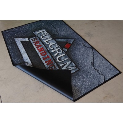 High Resolution POP Rubber Messenger Display Mat - 4' X 7'
