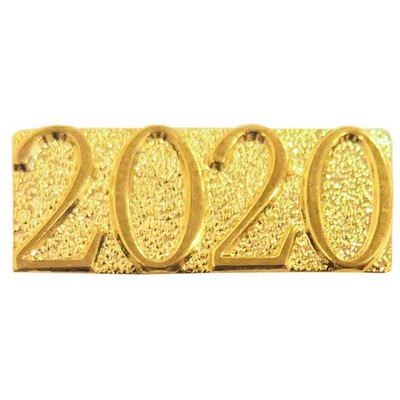 Gold 2020 Metal Chenille Letter Insignia