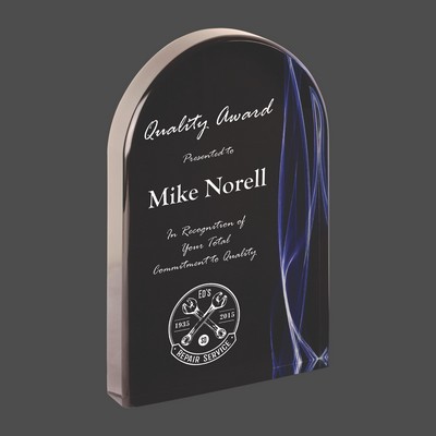 Arch Blue Vapor Acrylic Award (7")