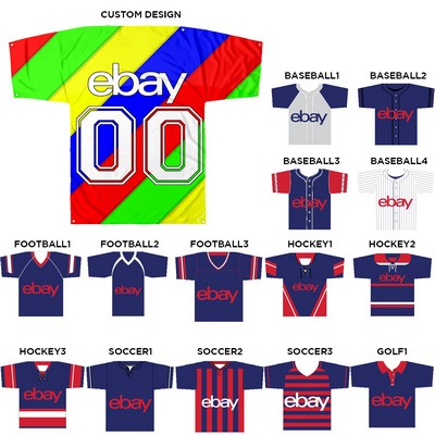 45" X 57" Jersey Shaped Banner