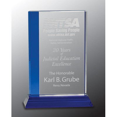 Bar Crystal Award, 9"H