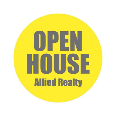 Die Cut Roll Label | Circle | 2 3/4" dia. | White Matte or Yellow Gloss Papers