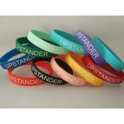 1/2" Deboss-Fill Silicone Wristbands