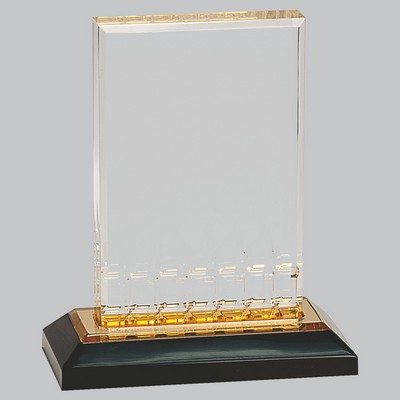 5" x 6" Gold Mirage Impress Acrylic Award