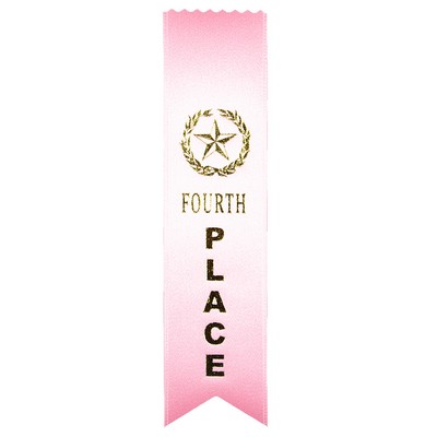 2"x8" 4TH Place Stock Lapel Award Ribbon