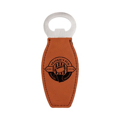 Leatherette Bottle Opener (Rawhide Brown)