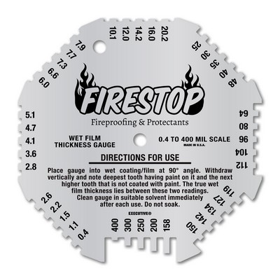 0.4-400 Mil/10-10160 Microns Metalphoto® Wet Film Gauge
